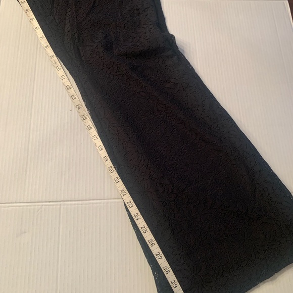 Macy's INC Black Lace Flare Leg pants - Picture 4 of 9